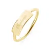 Evesaddiction Engravable Bar Ring In Gold