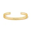 Evesaddiction Engravable Cuff Bracelet In Gold