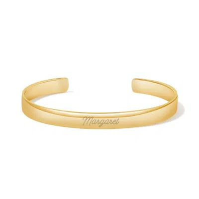Evesaddiction Engravable Cuff Bracelet In Gold