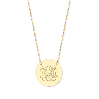 Evesaddiction Engravable Disc Necklace