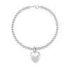 Evesaddiction Engravable Heart Charm Bracelet - Silver In Metallic