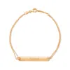 Evesaddiction Engravable Name Bar Bracelet - Rose Gold In Gold