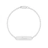 Evesaddiction Engravable Petite Name Bar Bracelet - Silver In Silver