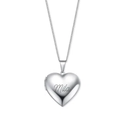 Evesaddiction Engravable Polished Heart Photo Locket