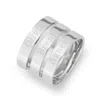 Evesaddiction Engravable Sterling Silver Three Name Ring In Silver