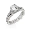 Evesaddiction Extra Thin Sterling Silver Wedding Ring Set
