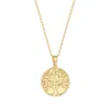 Evesaddiction Family Tree Pendant - Gold In Gold
