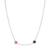 Evesaddiction Floating Bezel Set Birthstone Necklace In Silver