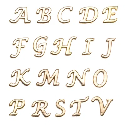 Evesaddiction Floating Locket Gold Initial Charms