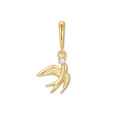 Evesaddiction Freedom Bird Charm In Gold