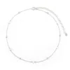 Evesaddiction Freshwater Pearl Beaded Choker - Silver In Silver