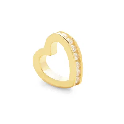 Evesaddiction Gold April Eternity Heart Charm