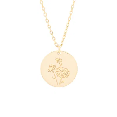 Evesaddiction Gold April Flower Pendant - Daisy