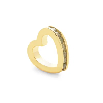 Evesaddiction Gold August Eternity Heart Charm