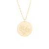 Evesaddiction Gold August Flower Pendant - Poppy In Gold