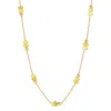 Evesaddiction Gold Beaded Birthstone Necklace - Gold / August In Gold