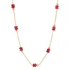 Evesaddiction Gold Beaded Birthstone Necklace - Gold / July In Gold