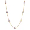 Evesaddiction Gold Beaded Birthstone Necklace - Gold / June In Gold