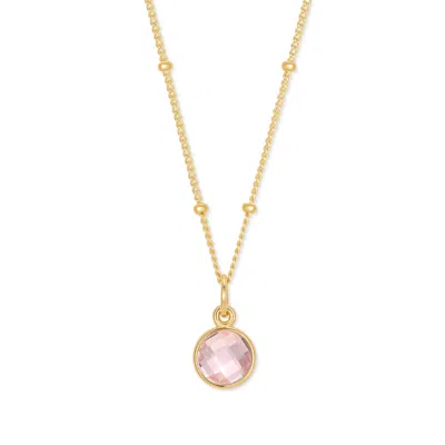 Evesaddiction Gold Custom Gemstone Pendant - October [opalite]