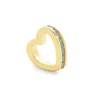 Evesaddiction Gold December Eternity Heart Charm In Gold