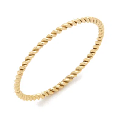 Evesaddiction Gold Filled Twist Stackable Ring - 6