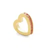 Evesaddiction Gold January Eternity Heart Charm In Gold