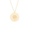 Evesaddiction Gold January Flower Pendant - Carnation In Gold