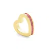 Evesaddiction Gold July Eternity Heart Charm In Gold