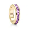 Evesaddiction Gold June Eternity Birthstone Charm In Purple