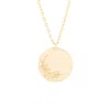 Evesaddiction Gold March Flower Pendant - Cherry Blossom In Gold