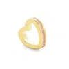 Evesaddiction Gold October Eternity Heart Charm In Gold