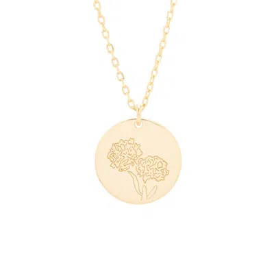 Evesaddiction Gold October Flower Pendant - Marigold