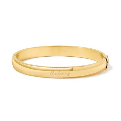 Evesaddiction Gold Plated Oval Bangle