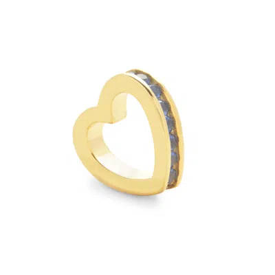 Evesaddiction Gold September Eternity Heart Charm