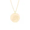 Evesaddiction Gold September Flower Pendant - Peony In Gold