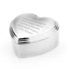 Evesaddiction Heart Shaped Keepsake Jewelry Box In Metallic