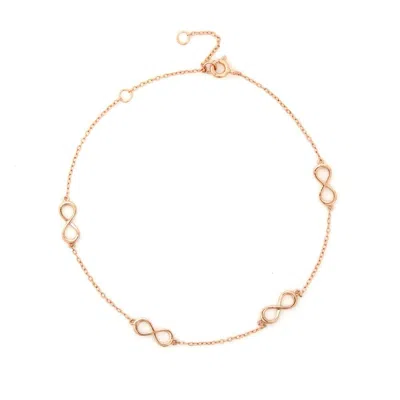 Evesaddiction Infinity Anklet - Rose Gold