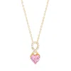 Evesaddiction Infinity Custom Heart Birthstone Necklace - Gold / 1 In Gold