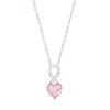 Evesaddiction Infinity Custom Heart Birthstone Necklace - Silver / 1 In Metallic
