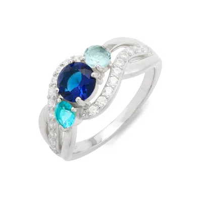 Evesaddiction Infinity Swirl Mother's Ring - Silver / 5 In Metallic