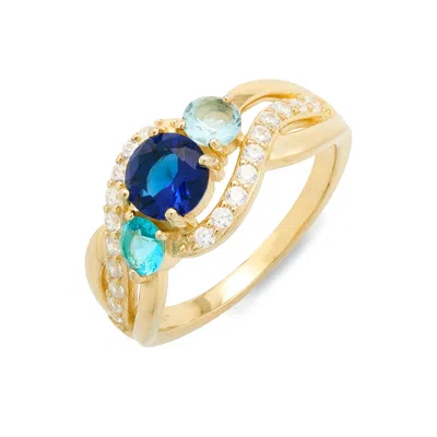 Evesaddiction Infinity Swirl Mother's Ring In Gold