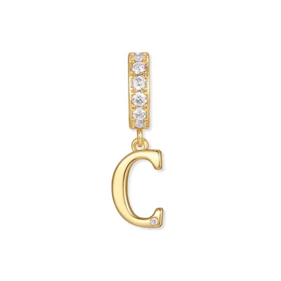 Evesaddiction Initial Dangle Charm - Gold / C
