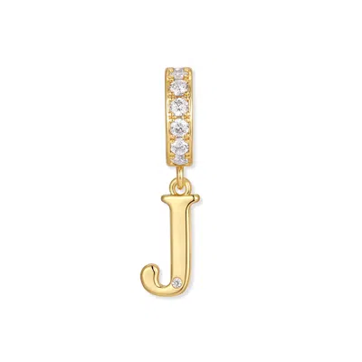 Evesaddiction Initial Dangle Charm - Gold / J
