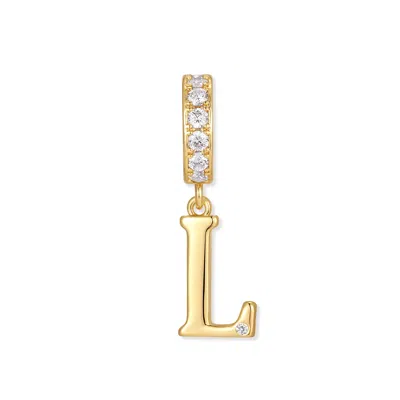 Evesaddiction Initial Dangle Charm - Gold / L