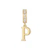 Evesaddiction Initial Dangle Charm - Gold / P