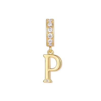 Evesaddiction Initial Dangle Charm - Gold / P