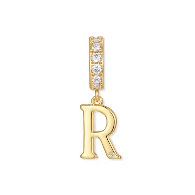 Evesaddiction Initial Dangle Charm - Gold / R