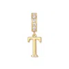 Evesaddiction Initial Dangle Charm - Gold / T
