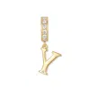 Evesaddiction Initial Dangle Charm - Gold / Y In Gold