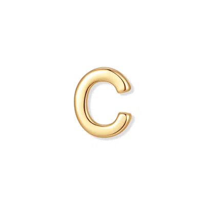 Evesaddiction Initial Floating Locket Charm - Gold / C